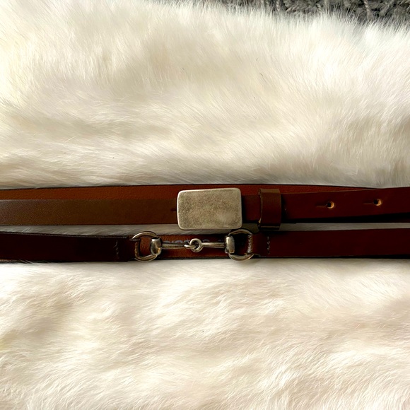 Vintage Accessories - Cassis Double-Wrap Leather Belt